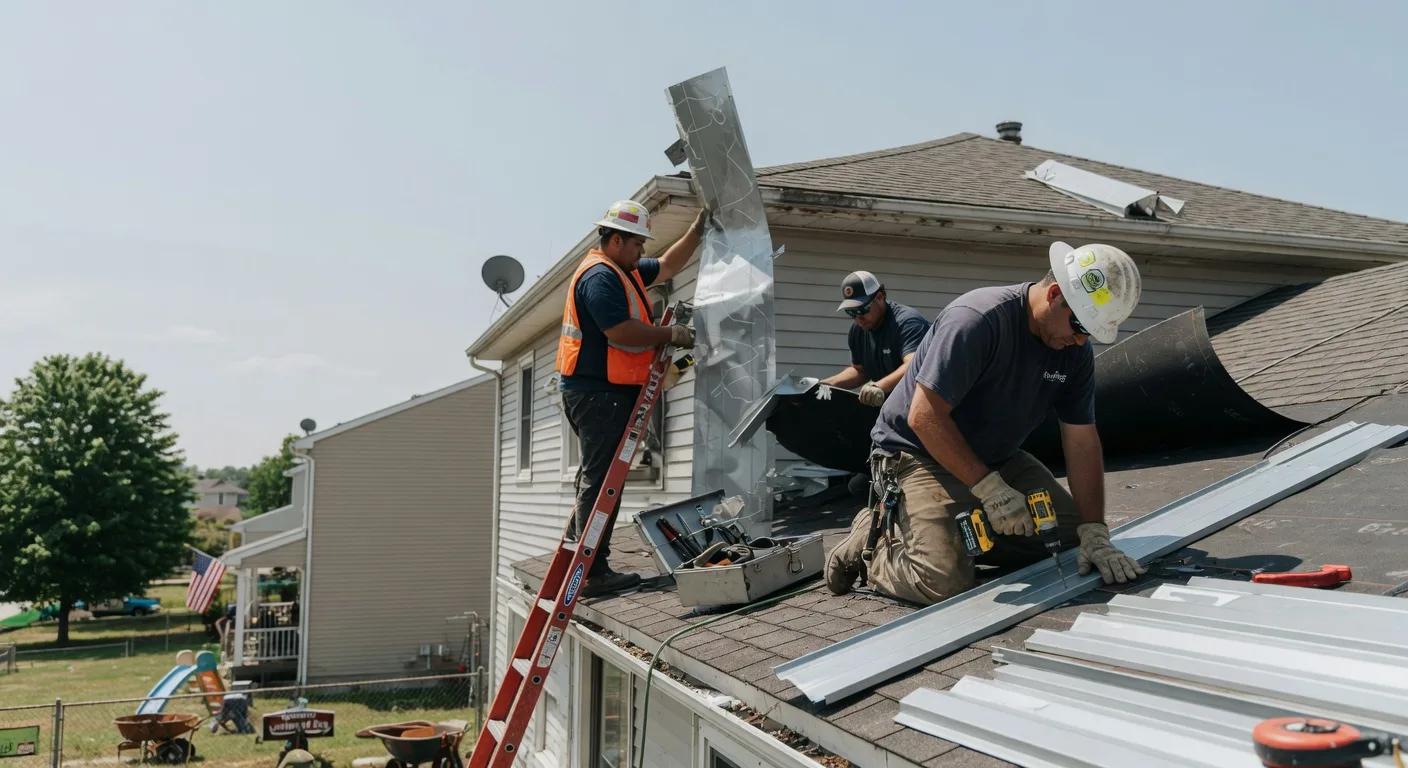 Storm Damage Metal Roof Repair in Arroyo Seco, NM